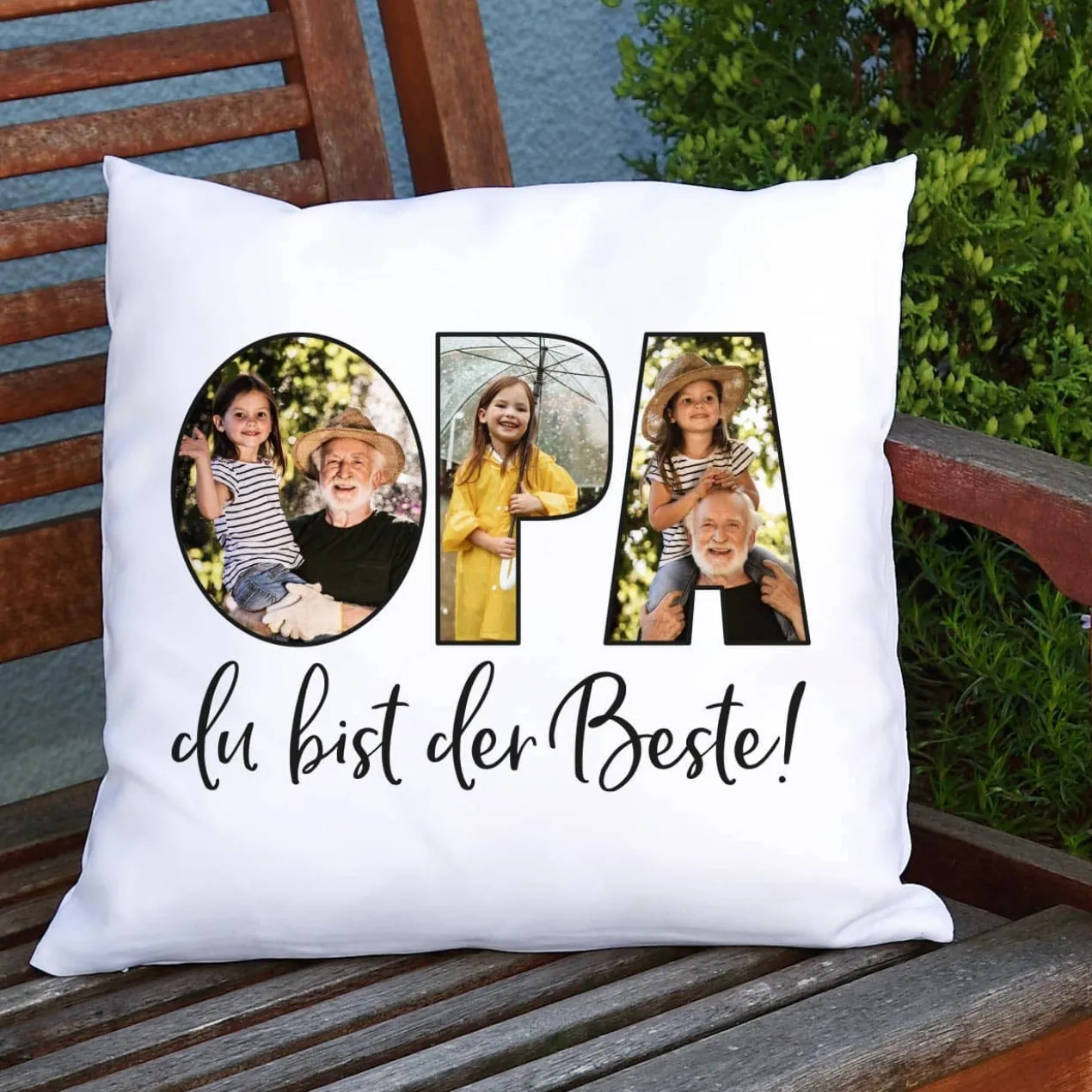 Fotokissen - Opa du bist der Beste!