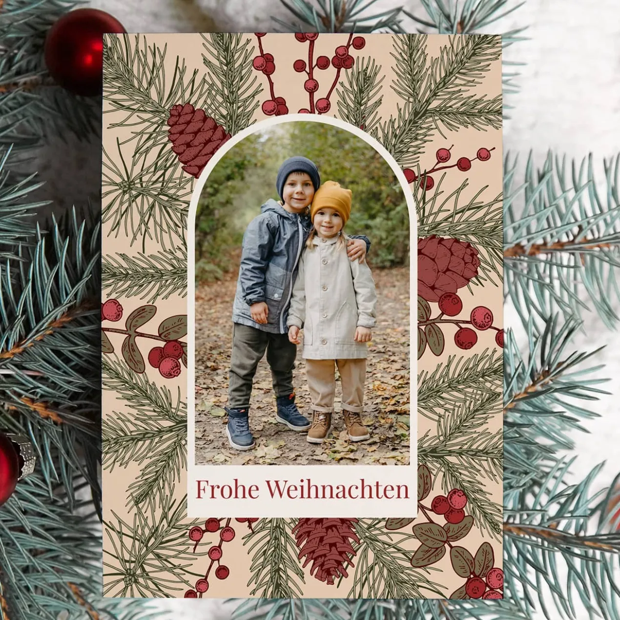 Foto Postkarte mit kurzem Wunschtext