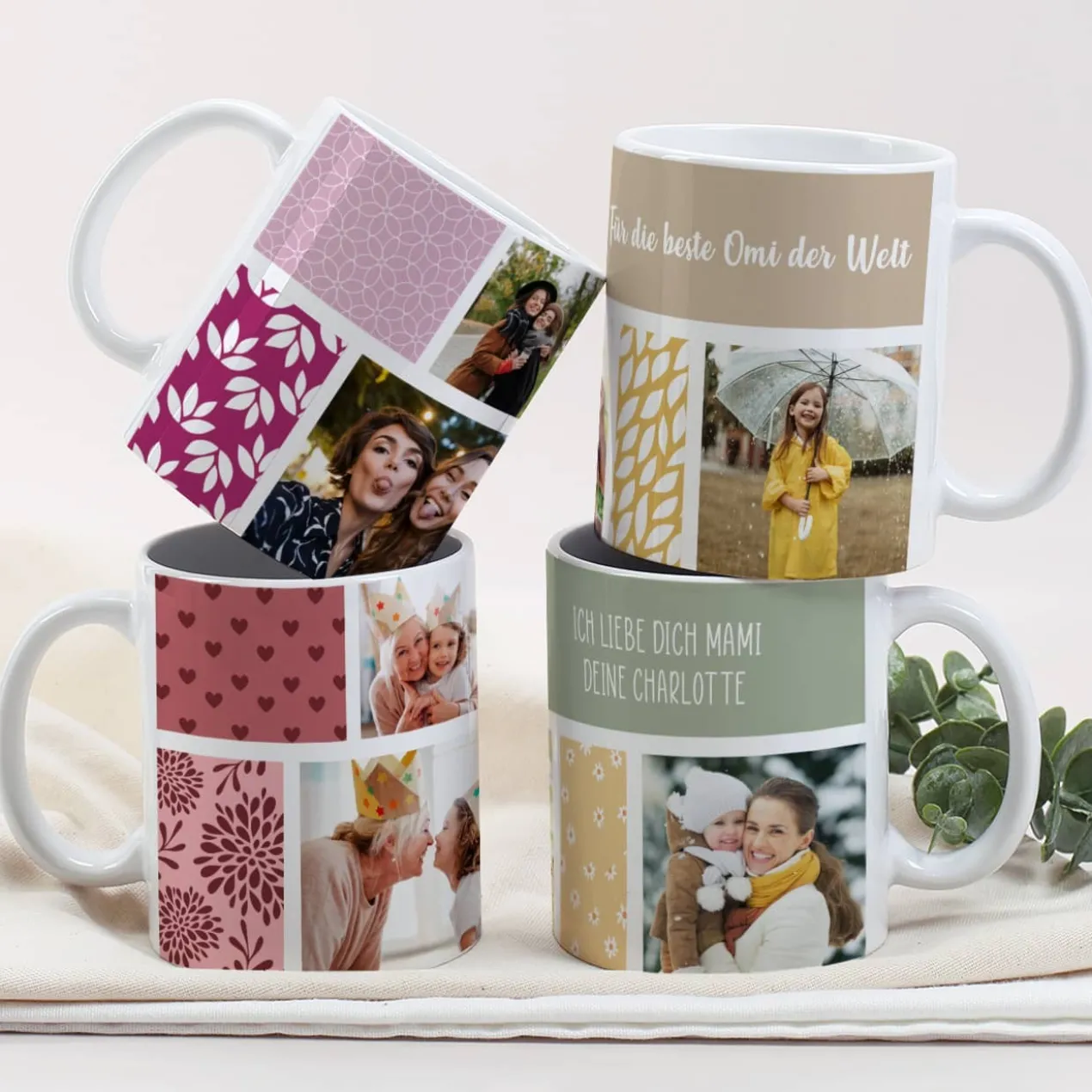 Fototasse für Mama, Oma oder die beste Freundin in 4 verschiedenen Designs