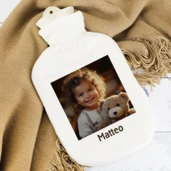 Foto-Wärmflasche mit Ihrem Wunschtext