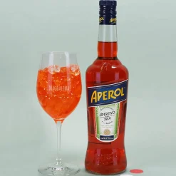 Für Dich solls Konfetti regnen! - Geschenkset zum Geburtstag mit Weinglas und Aperol