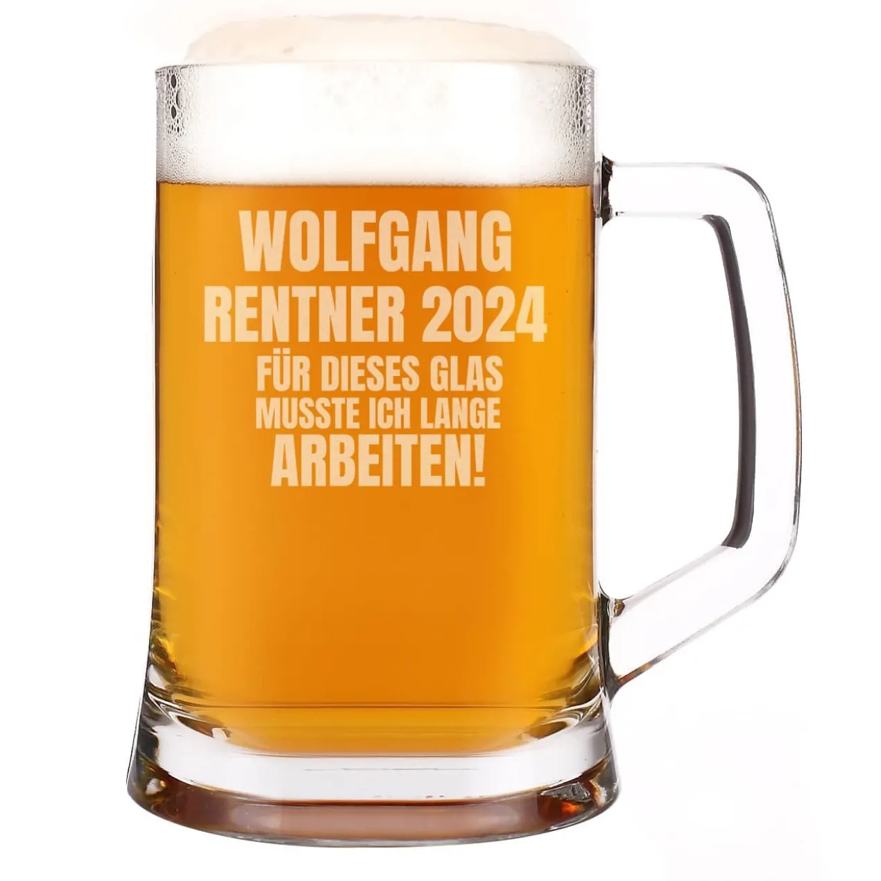 Für dieses Glas musste ich lange arbeiten! - Bierseidel für Rentner