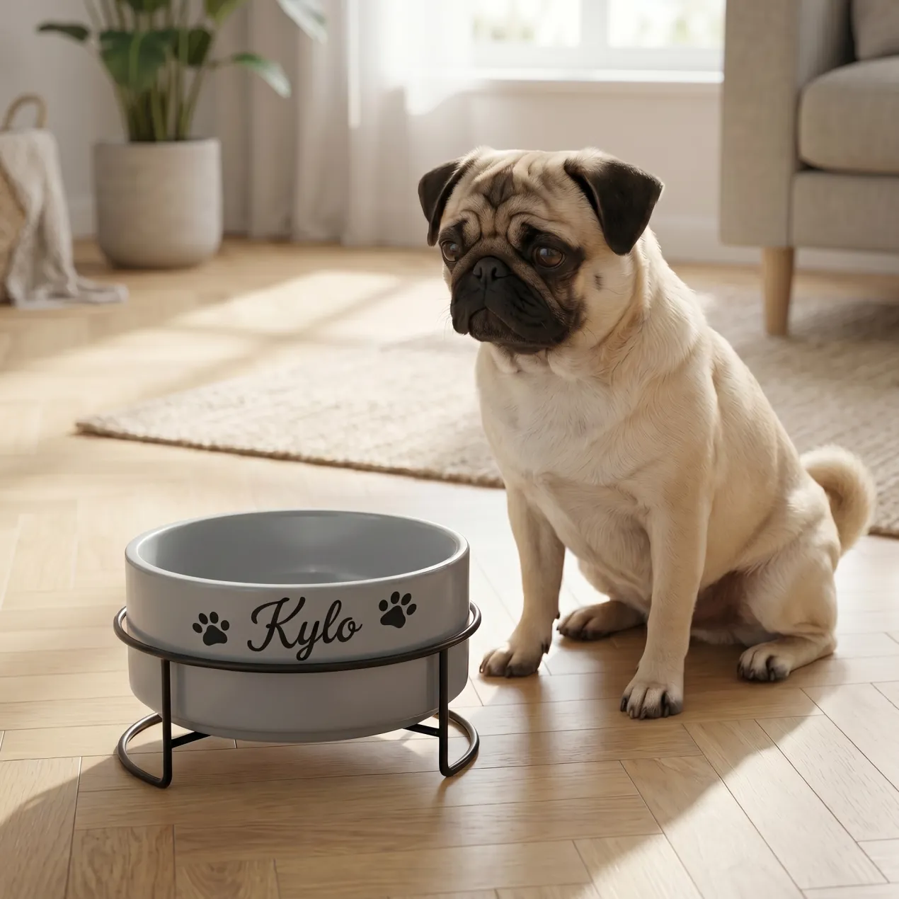 Fressnapf für Hunde & Katzen personalisiert mit Name | Hundenapf von Ritzenhoff & Breker 880ml