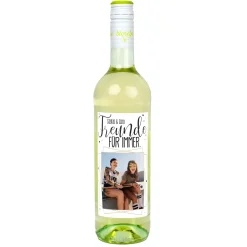 Freunde für immer - Biorebe Wein mit persönlichem Etikett - Bienenfreundlich & Nachhaltig