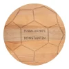 Frühstücksbrettchen aus Buchenholz im Fußballdesign mit Wunschtext personalisiert | Fußballgeschenk