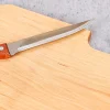 Frühstücksbrettchen mit Messer - Super Papa - aus Holz | Graviert als Geschenk zum Vatertag für Männer