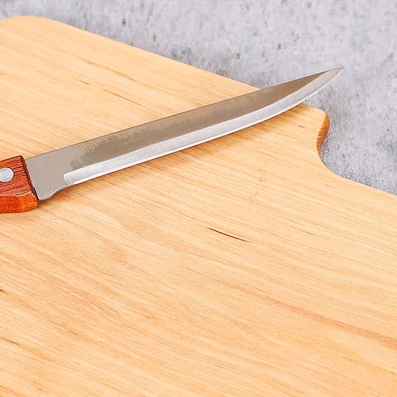 Frühstücksbrettchen mit Messer - Super Papa - aus Holz | Graviert als Geschenk zum Vatertag für Männer