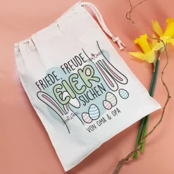 Friede, Freude, Eier suchen - Stoffsäckchen zu Ostern