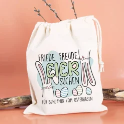 Friede, Freude, Eier suchen - Stoffsäckchen zu Ostern