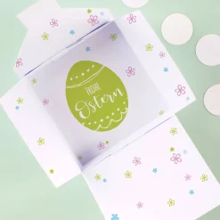 Frohe Ostern - Faltschachtel mit 4 Lindorkugeln und Ihrem Wunschnamen