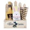 Frohe Ostern - Geschenkset mit Eierlikör und Schokolade im Geschenkkorb