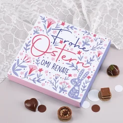 Frohe Ostern - 100g Lindt Pralinen mit Namensaufdruck
