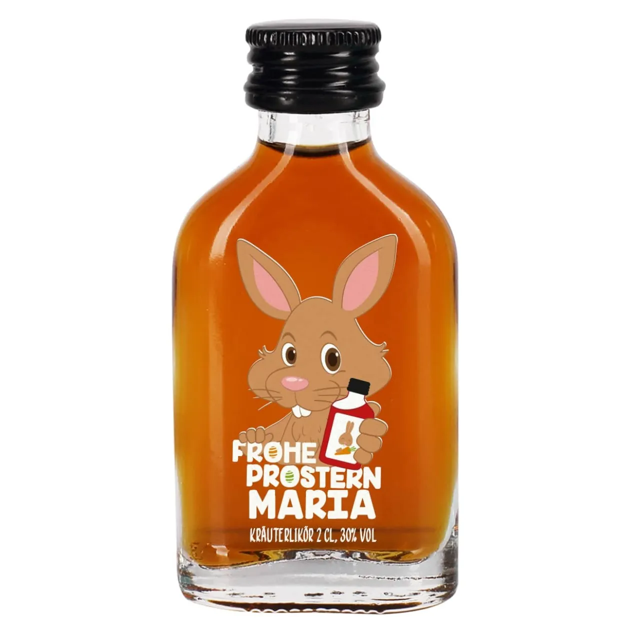 Frohe Prostern - Schnaps zu Ostern mit Osterhasenmotiv