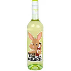 Frohe Prostern - Weinflasche zu Ostern mit bedrucktem Etikett | Biorebe Wein