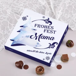 Frohes Fest - 100 g Lindtpralinen als persönliches Geschenk zu Weihnachten