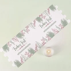 Frohes Fest - Lichthülle als Tischdeko zu Weihnachten