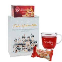 Frohe Weihnachten - Geschenkset mit ihrem Wunschtext und Namensgravur