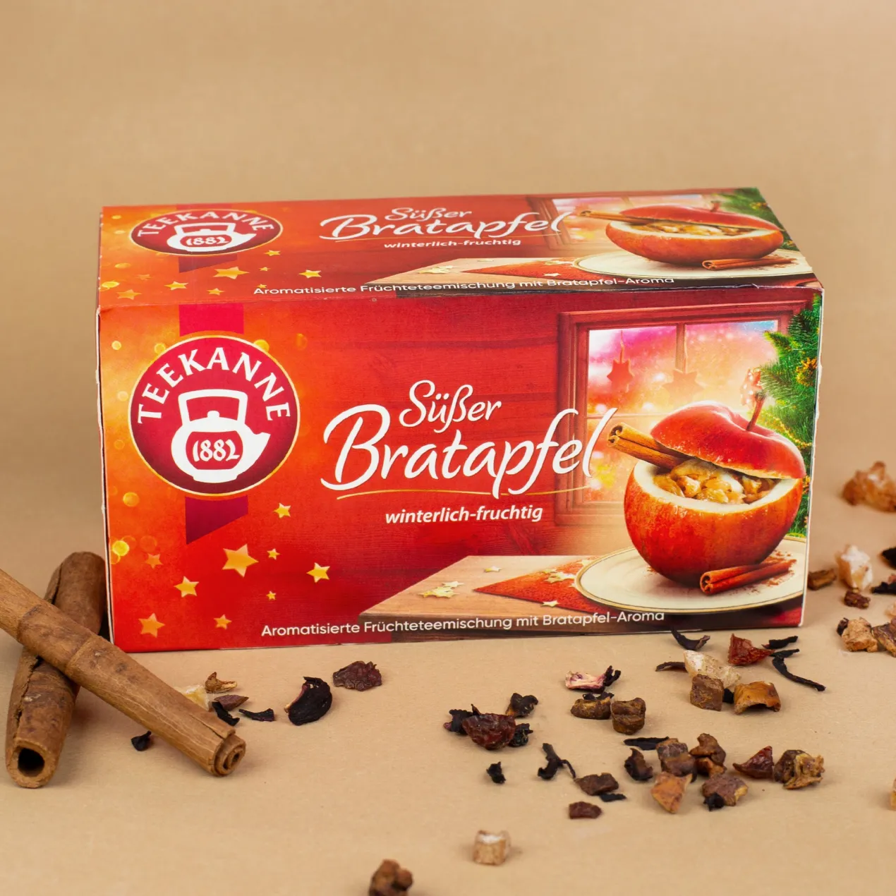 Frohe Weihnachten - Geschenkset mit Teekanne Tee und Namenstasse