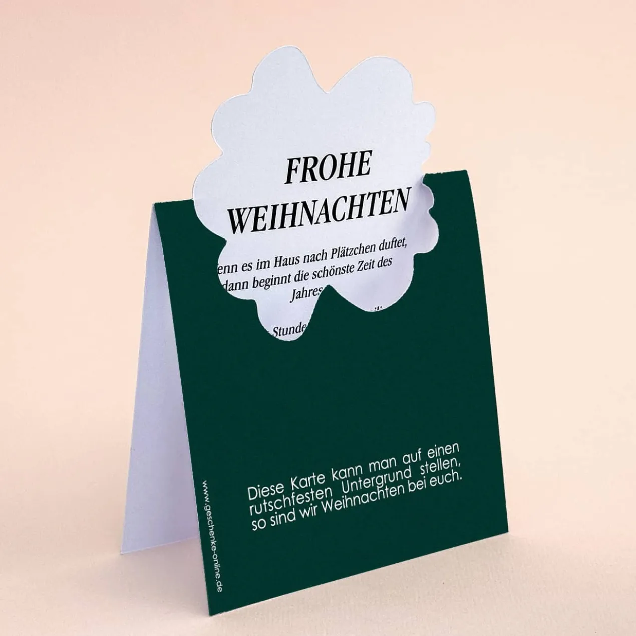 Frohe Weihnachten - Karten mit Winterlandschaft und Ihrem Text, 4er Set