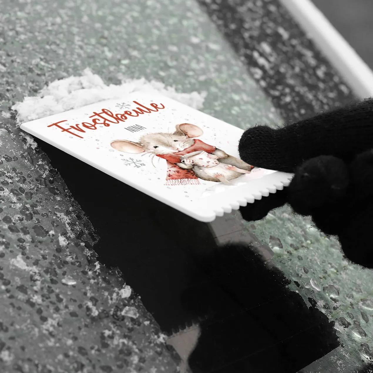 Frostbeule - Eiskratzer mit niedlichem Mausmotiv