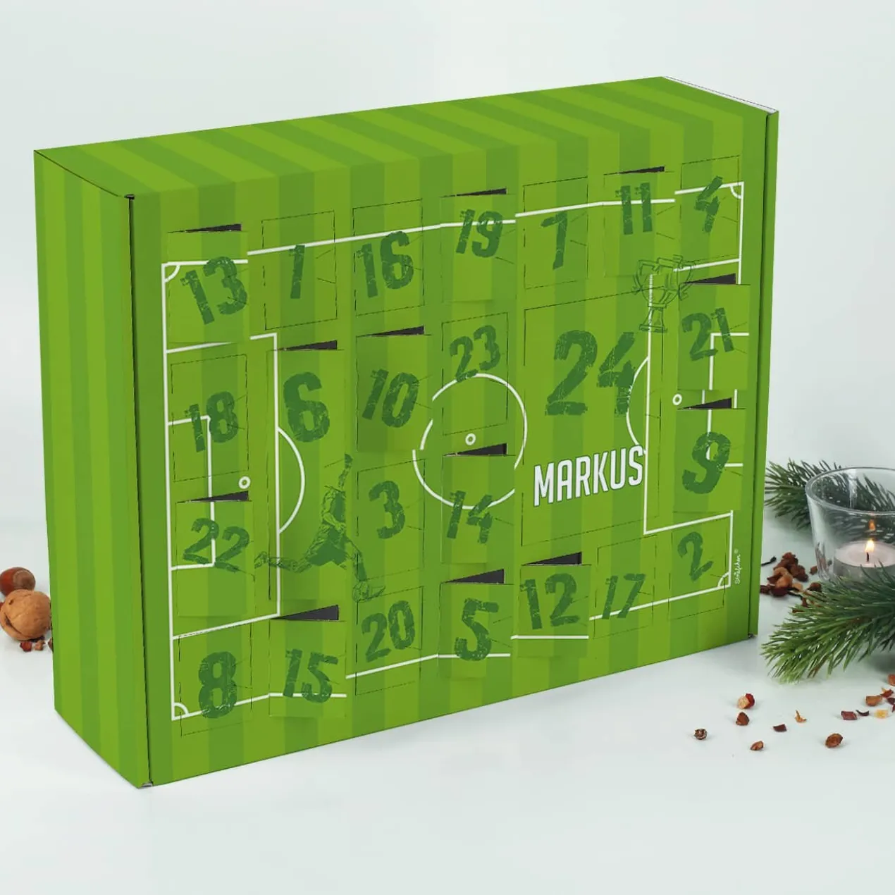 Fußball Adventskalender zum selber Füllen