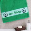 Fußballer - Handtuch mit Wunschname