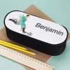 Fußballer Stiftebox mit Namensaufdruck | Federmmappe