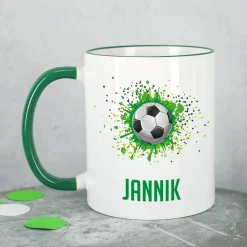 Fußball - Tasse mit Name