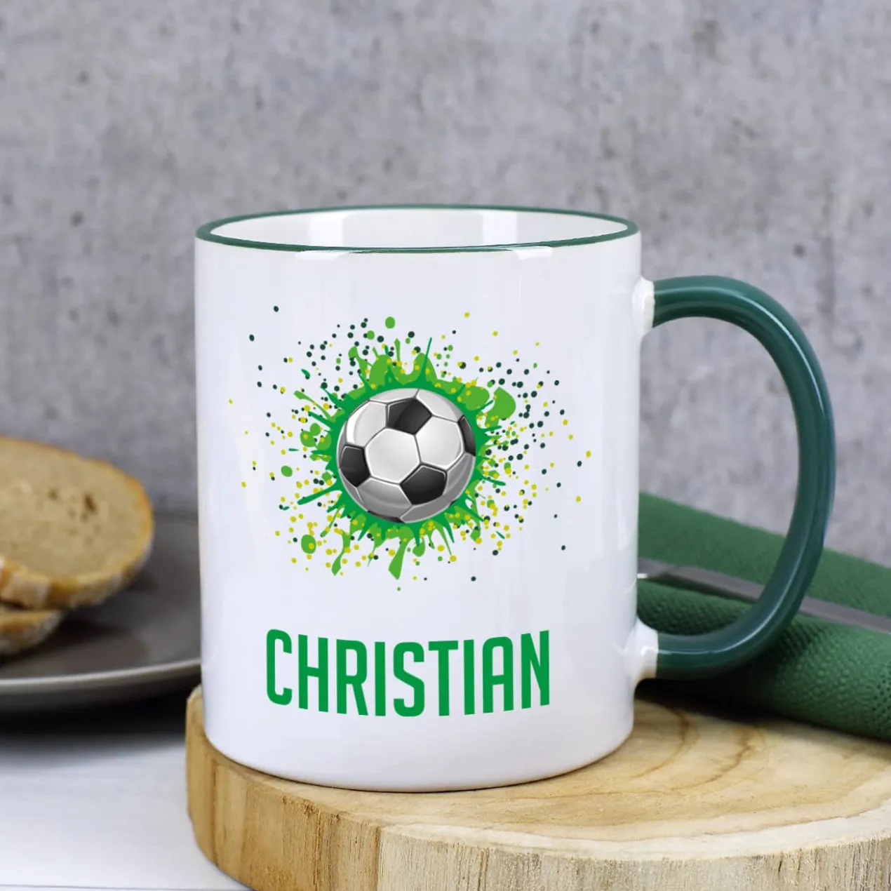 Fußball - Tasse mit Name
