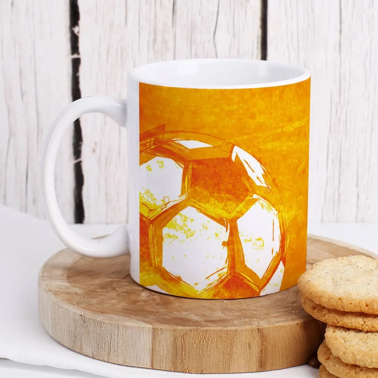 Fußball Tasse mit Namensaufdruck