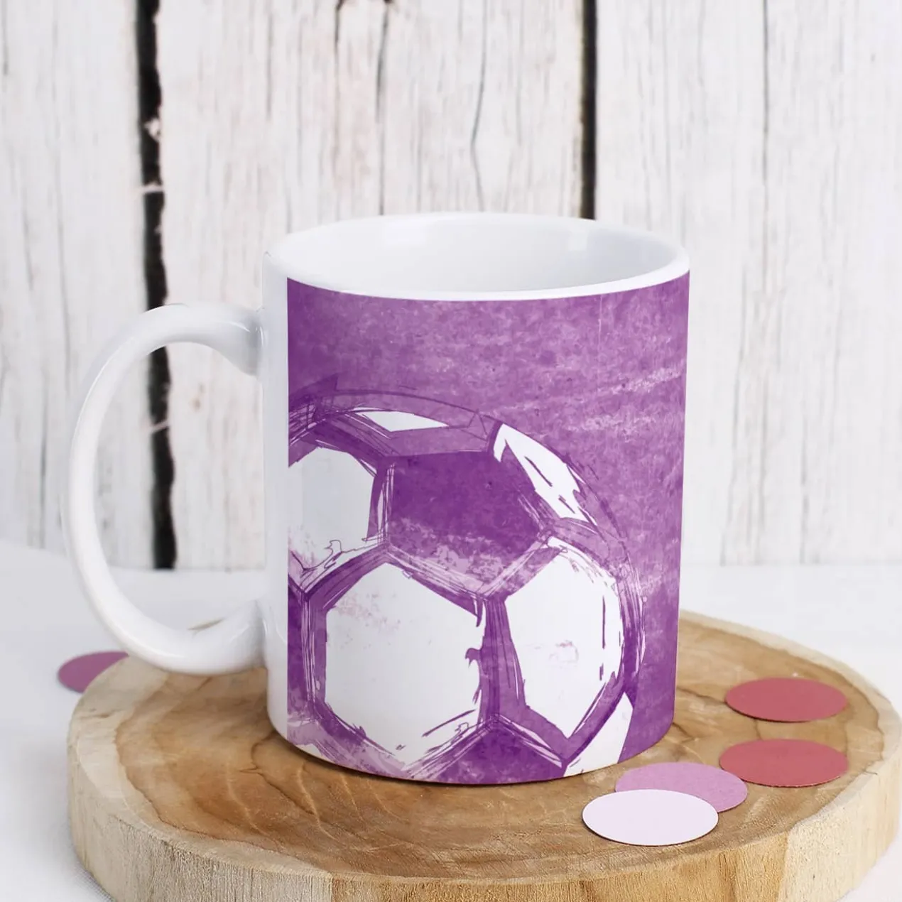 Fußball Tasse mit Namensaufdruck