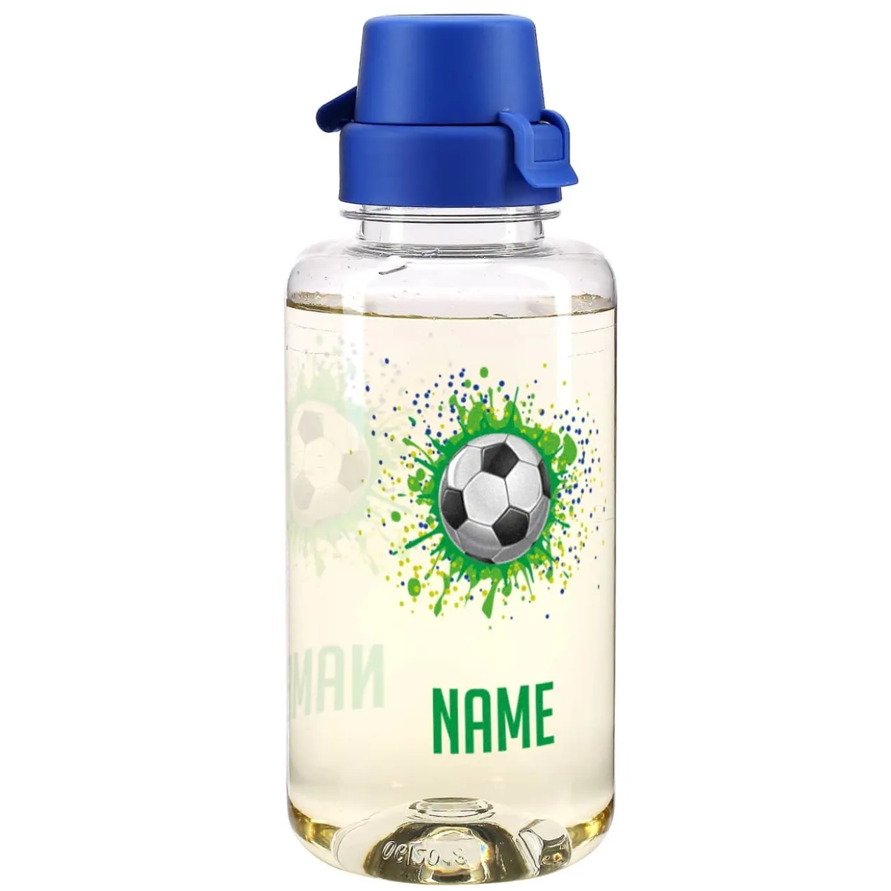 Fußball Trinkflasche mit Name 0,7 L