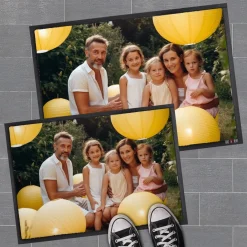 Fußmatte bedruckt mit Foto als Geschenk zum Einzug & Hausbau