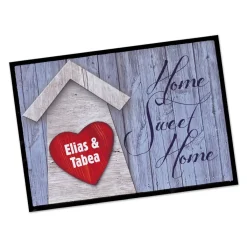 Fußmatte - Home Sweet Home - mit großem Herz