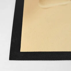 Fußmatte zur Silberhochzeit mit Fußspuren im Sand