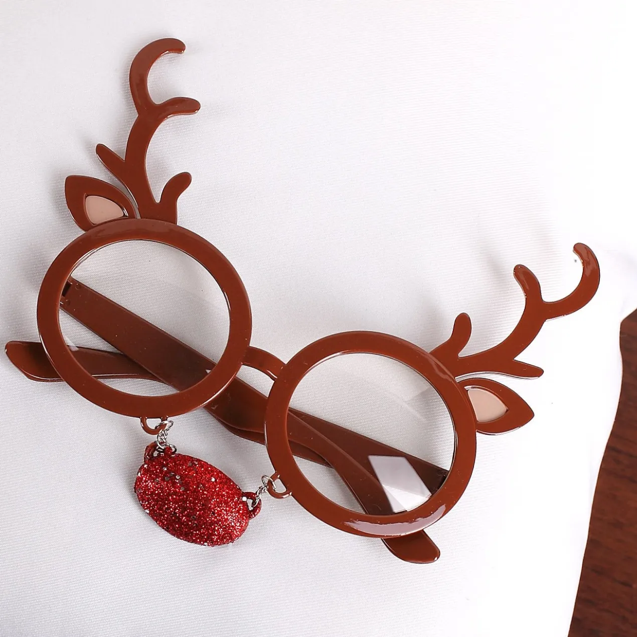 Gag-Brille Elch mit roter Nase