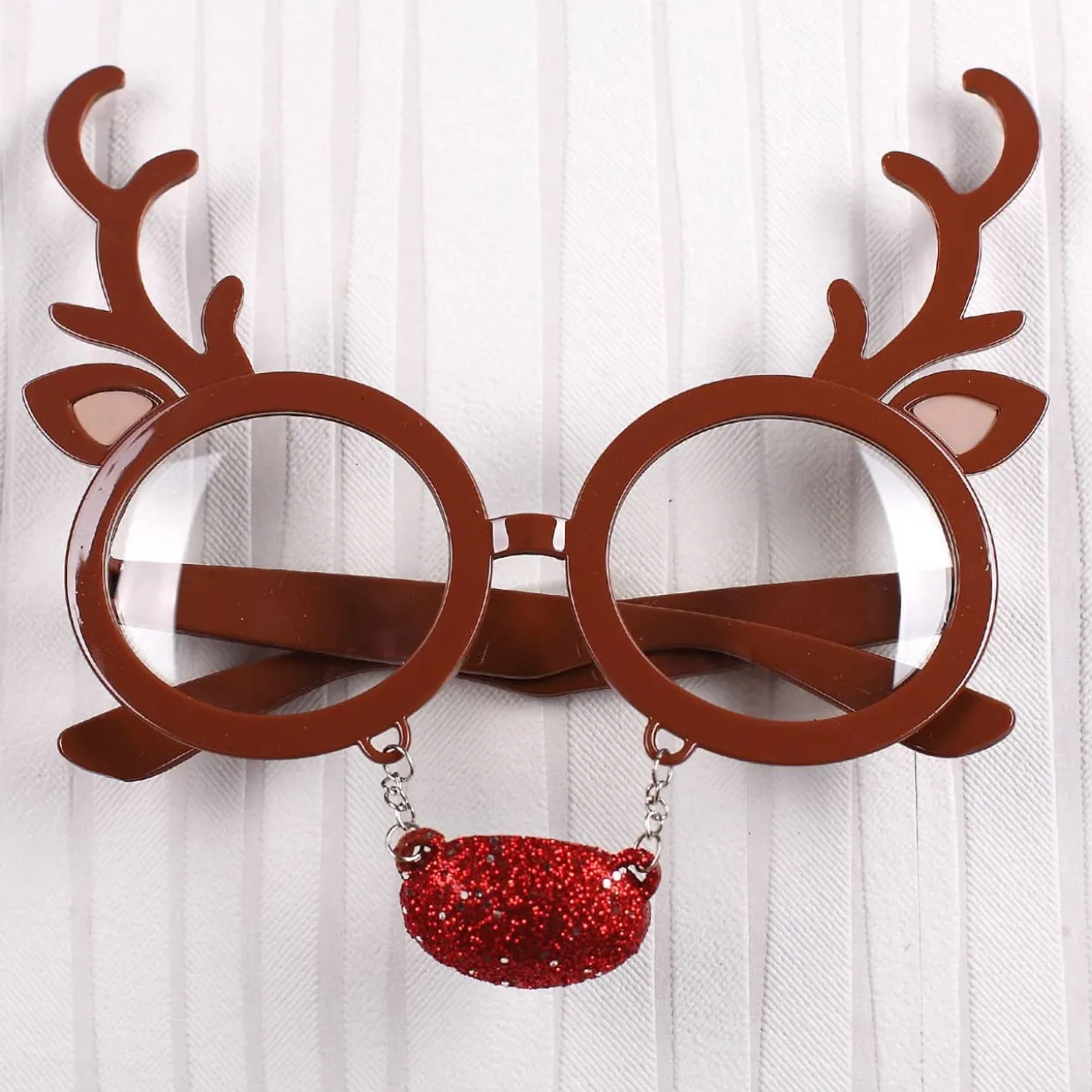 Gag-Brille Elch mit roter Nase