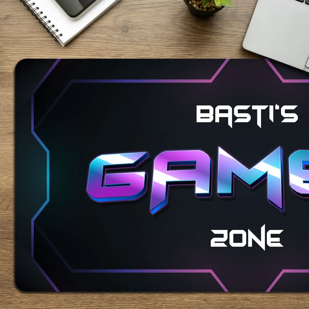 Gaming Mousepad XXL personalisierbar mit Name | Gamer Zone