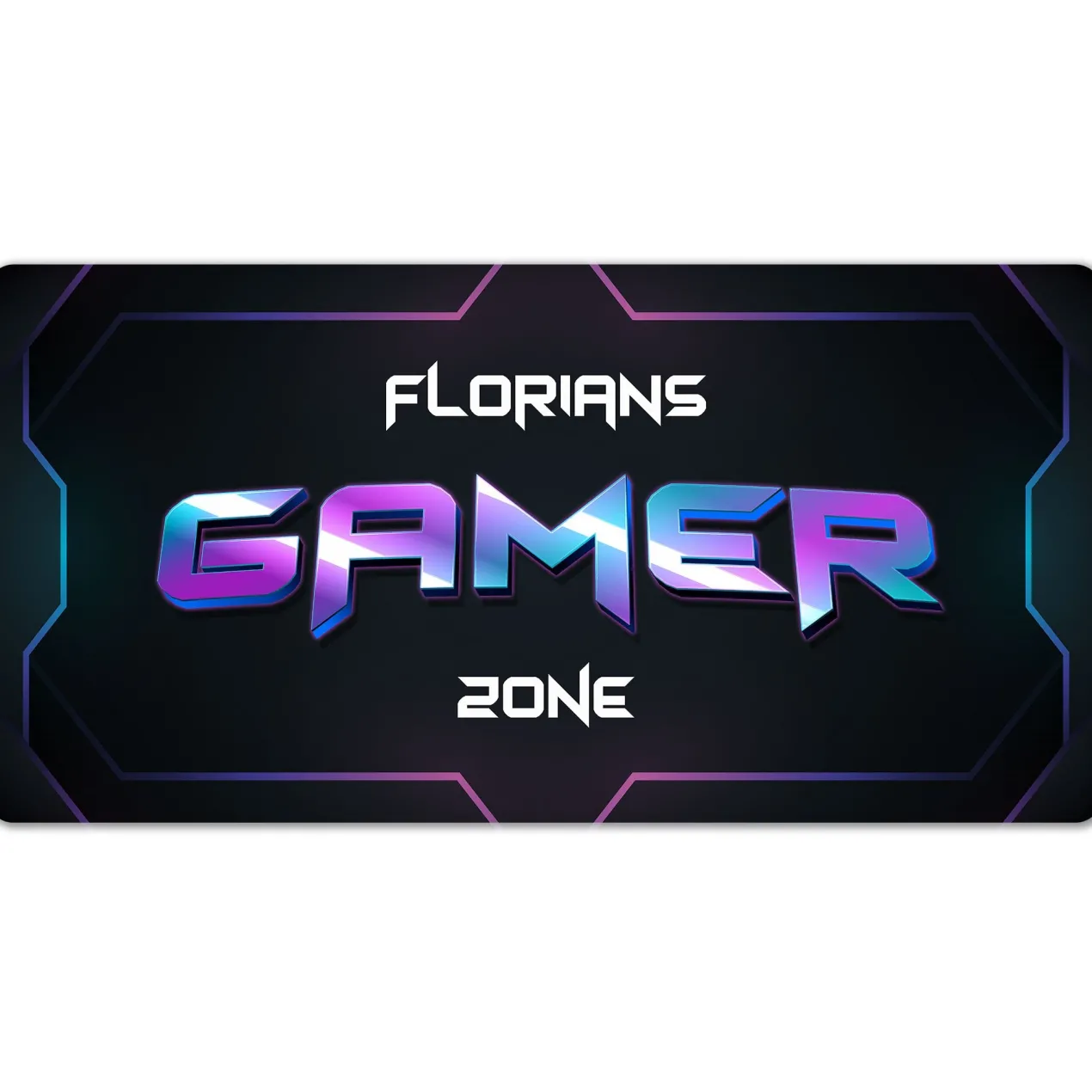 Gaming Mousepad XXL personalisierbar mit Name | Gamer Zone