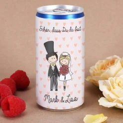 Gastgeschenk zur Hochzeit - City Secco mit persönlichem Etikett