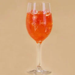 Geburtsblumen-Glas mit Name persönlich graviert
