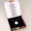 Geburtsblumen-Halskette mit Name in persönlicher Geschenkbox