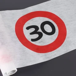 Geburtstagsdeko Tischläufer mit Verkehrszeichen 18 bis 60