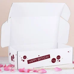 Geburtstags-Geschenkbox mit 2 Fotos & Farbauswahl