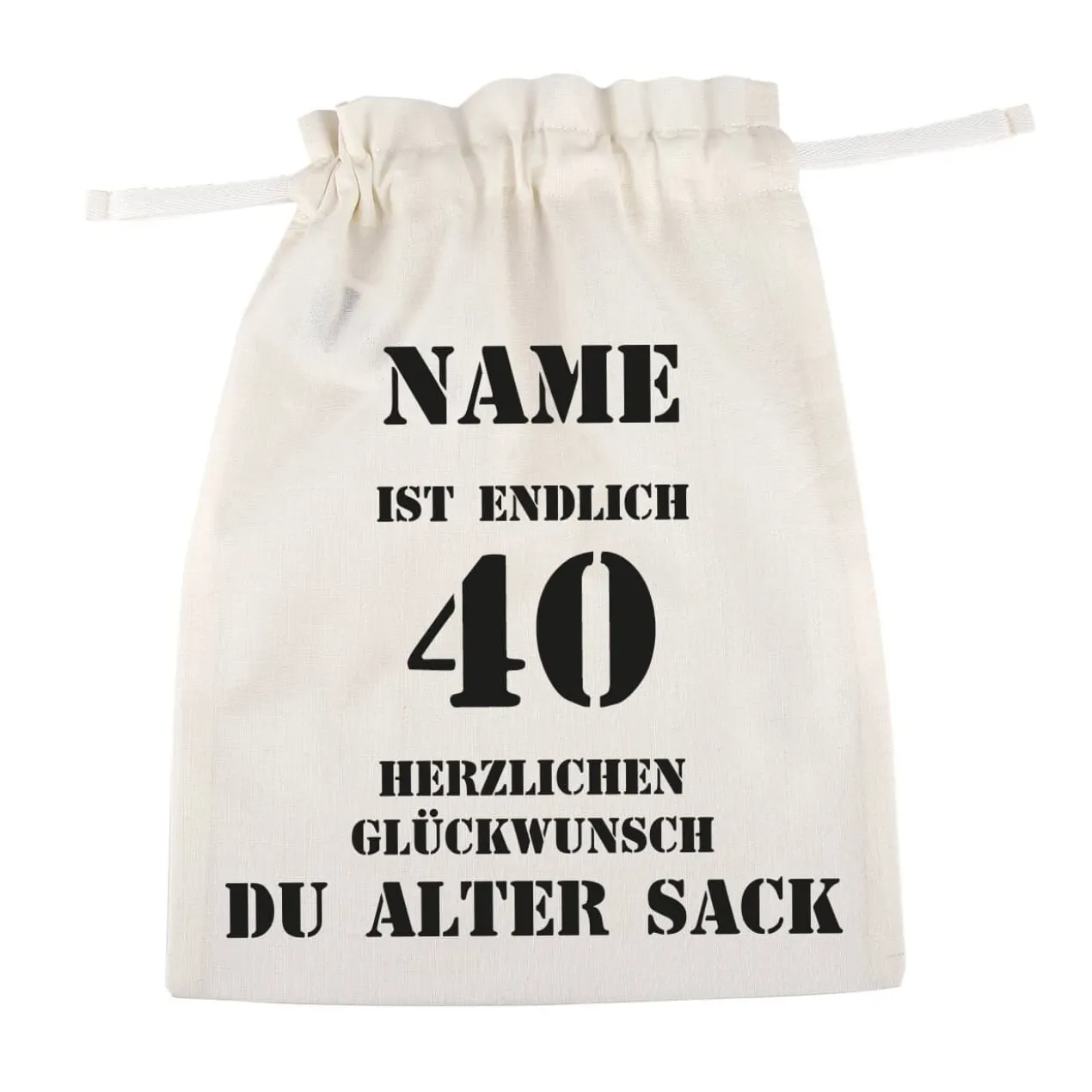 Geburtstags-Geschenksack zum 40. Geburtstag