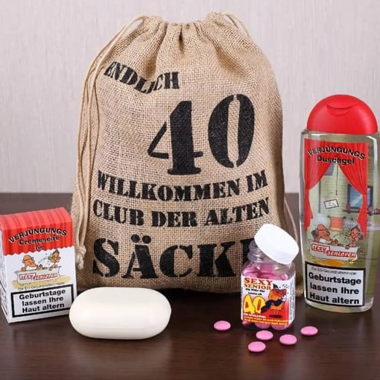 Geburtstagsgeschenk Set 40 (4-Teilig)