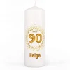 Geburtstagskerze mit Name zum 90. Geburtstag