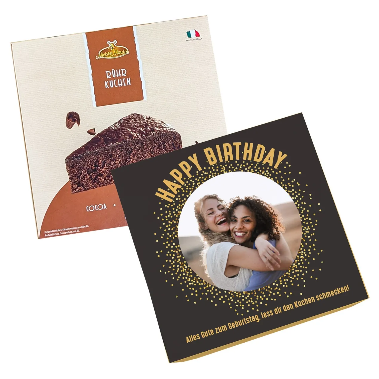 Geburtstagskuchen mit Foto und Wunschtext personalisiert | Happy Birthday Motiv