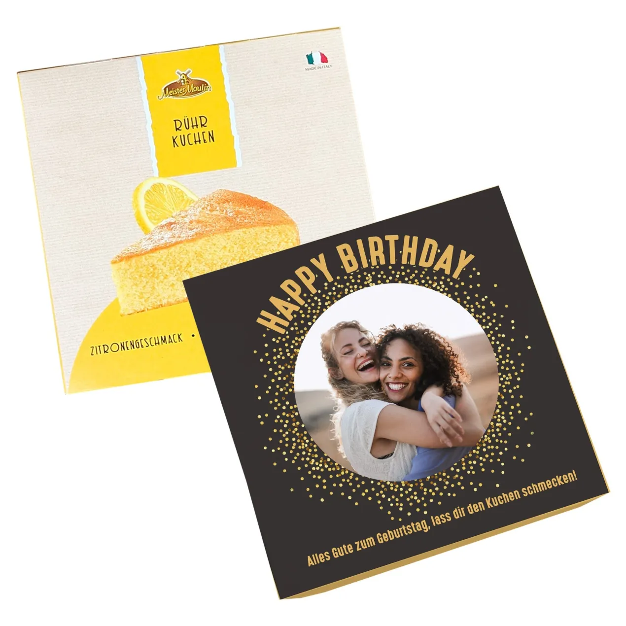 Geburtstagskuchen mit Foto und Wunschtext personalisiert | Happy Birthday Motiv