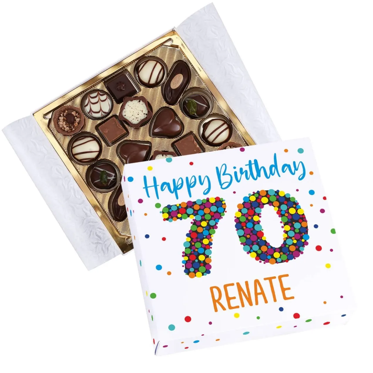 Geburtstagspralinen von Lindt zum 70. Geburtstag